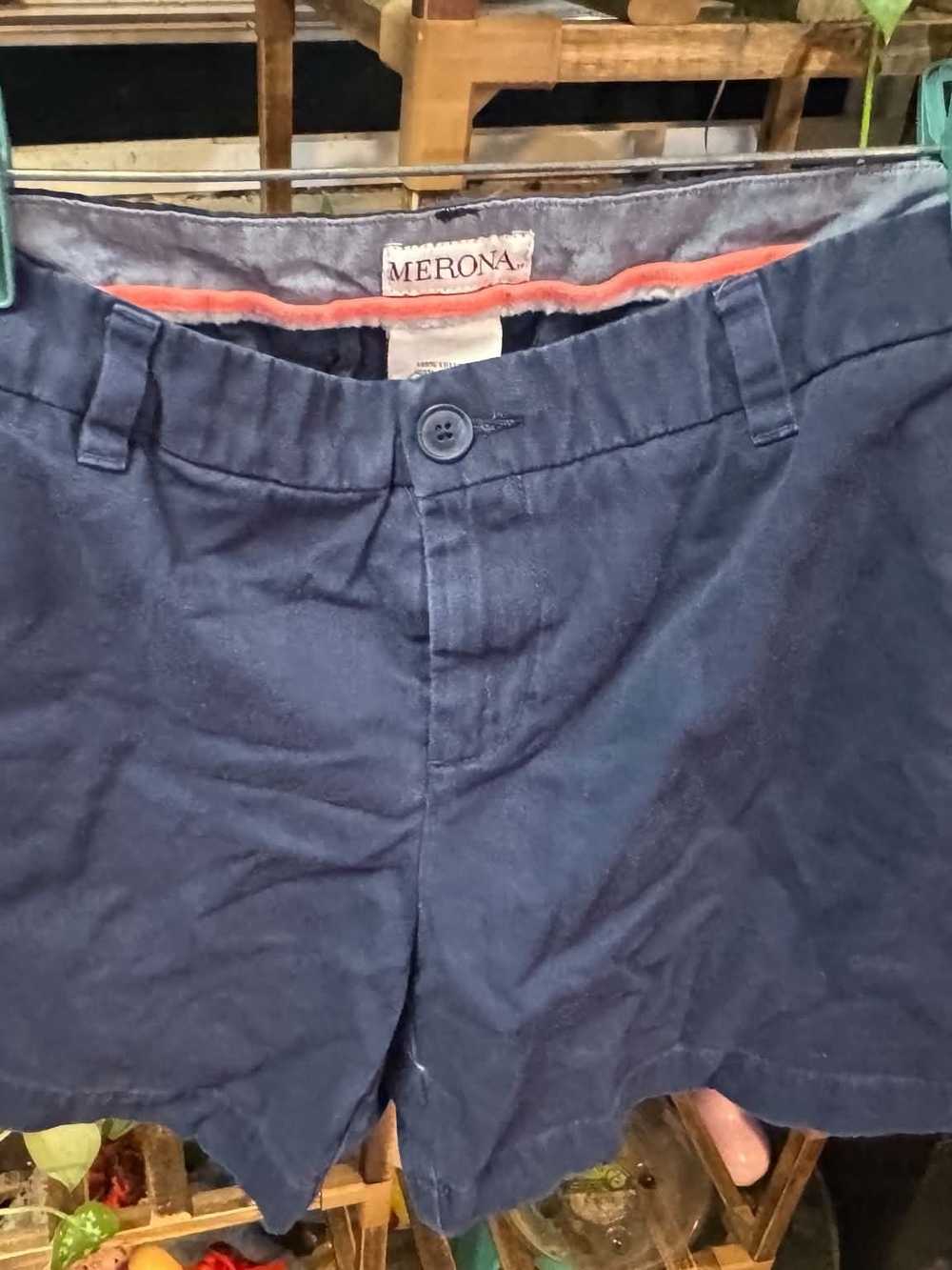 Merona Navy Flat-Front Men’s Chino Shorts